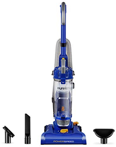 EUREKA Lightweight Powerful Upright Vacuum Cleaner for Carpet and Hard Floor, Blue, PowerSpeed