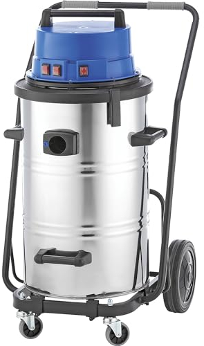 EUROKRAFT Pro | Aspiradora Industrial en húmedo y en seco | Recipiente de Acero Inoxidable de