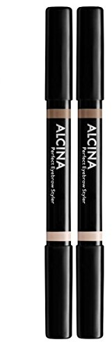 2er Perfect Eyebrow Styler 020 Dark Dekorative Kosmetik Alcina Korrigiert die Bräune