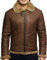 BRANDSLOCK Herren Echter Shearling Schaffell Lederjacke Ricardo