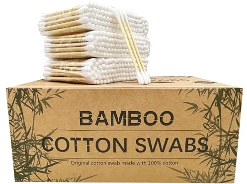 Bamboo Cotton Swabs, Wooden Cotton Swabs 1200pcs