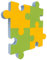 platino24 Schallabsorber-Set PUZZLE aus Basotect G+ mit Akustikfilz, Akustikbild aus 2x Sonnengelb, 2x Hellgrün Diagonale 360 x 50 mm