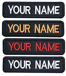 Benutzerdefinierte Aufnäher, 2Pcs personalisierte Motorrad Weste Patches, Eisen auf Haken Schleife Moral Patches gestickte Name Patch für taktische Weste Rucksäcke Jacken Hundegeschirr
