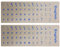 2 Stück transparente englische Tastatur-Aufkleber, englische Tastatur-aufkleber mit transparentem Hintergrund und blauer Schrift für Computer, Notebook, Laptop, Desktop