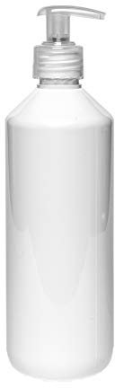 Flasche 500 ml HDPE Natur 28 mit transparenter Pumpe - 10 Stück - leer - nachfüllbar - Nr.17