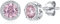 Qings Geburtsstein Ohrringe Turmalin Ohrringe Oktober Edelstein Zirkonia Ohrstecker für Damen Mädchen