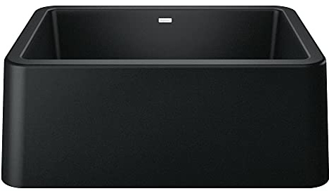 Blanco Ikon Silgranit Kitchen Sink, 27x19x9, Coal Black