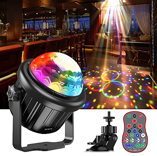 Disco Light,Sound Activated Disco Ball Light 7 Colors Party Lights Automatic Disco Lights with Remote Control for Karaoke, Kids, Festival Celebration Birthday Xmas Wedding Bar Club