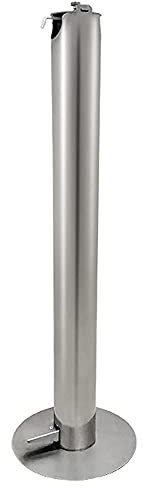 FUFU Distributeurs de Savon Distributeur de Gel Hydroalcoolique sur Pied -Hydroalcoolique sans Contact de 1 m Station de désinfection Distributeur de Gel hydroalcoolique -en Acier Inoxydable