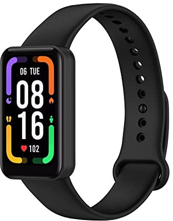 BoLuo Cinturini per Orologi per Redmi Smart Band Pro Band, Cintura di Ricambio Silicone Bracelet Sportivo Cinturino Wrist Strap Armband per Xiaomi Redmi Smart Band Pro Watch Accessories (Nero)