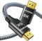 ARISKEEN Cable HDMI 2.1 8K 4M, 48Gbps Cable HDMI Trenzado de Nailon de Alta Velocidad, Soporta 8K@60HZ, 4K@120Hz, Compatible con PS4/5 TV One Switch Monitor Blu-ray Soundbar