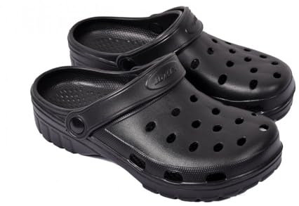 OZABI – Claqueta Zueco para hombre EVA Confort – Sandalia de piscina –, Pu7886 Negro, 45 EU