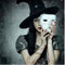 Halloween Full Face Mask, Halloween Masks, Halloween Novel Costume Cosplay Opera Masquerade Mask Creative DIY Black Hip Hop Plain Mask, White