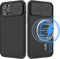 Hitaoyou iphone 12 pro max cases, iPhone 12 Pro Max Camera Protection Case [Support Wireless Charging] with Slide Lens Cover,Slim magnetic case for iphone 12 pro max case with Camera Cover Black