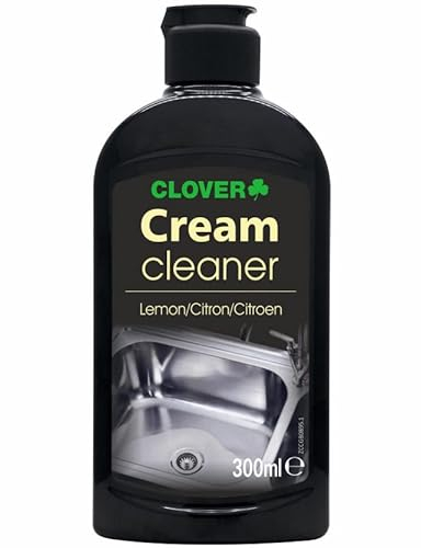 300ml Heavy Duty Cream Cleaner - Lemon Citrus Cleaning Solution for Cookers, Fridges, Enamel, Stainless Steel, Chrome and Tiles