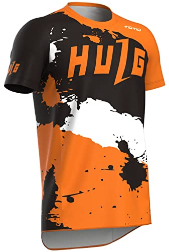Mountainbike-Shirt,Fahrradtrikot Herren,rennrad Trikot Herren,Fahrradtrikot Herren Kurzarm,MTB Trikot,Atmungsaktives Material,Schnell Trocknend,antibakteriell (style-04,L)