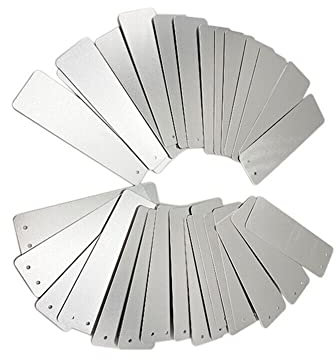 DAZZLEEX 50 Stück Pflanzenanhänger, Metall-Pflanzenanhänger, Aluminium-Baumanhänger, doppelseitiges Schreiben, Aluminiumanhänger für Pflanzenanhänger, Baumanhänger, Outdoor-Schilder und Gewächshäuser