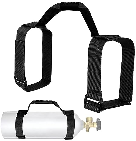 ZORQ Porte-plongée,Transport Bouteille d'air plongée - Support Sangle Transport pour Petits réservoirs avec poignée Ergonomique, réglable et antidérapant pour l'extérieur