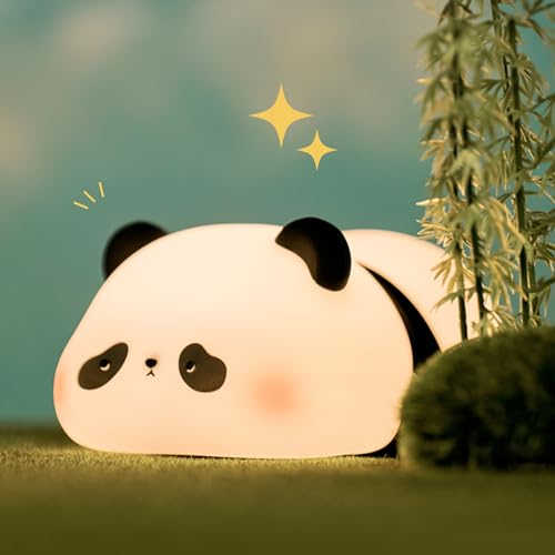 ZWOOS Luz Nocturna para Niños, 3 Modos de Luz, Lámpara de Mesita de Noche para la Habitación del Bebé con Temporizador de 30 Minutos y Control Táctil, Carga USB, Decoración y Juguete Infantil.