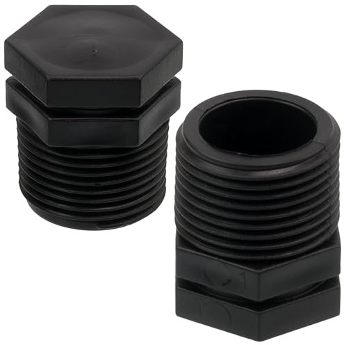 AERZETIX - C75019 - Lot de 5 Bouchons mâles 3/4 à visser pour tuyau d'arrosage système goutte à goutte - pression max 10 bars - en polyéthylène - raccord circuit capuchon irrigation