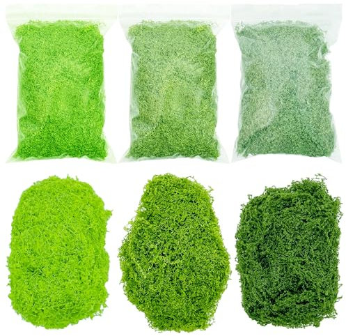 Cayway Paesaggi Ciuffi D'Erba Modello, Muschio Verde Artificiale per La Ferrovia Del Paesaggio Del Treno (Style E)