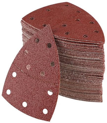 Set di Carta Vetrata per Levigatrice,105 mm x 152 mm, 100 pezzi di carta vetrata: 10 x P40, 15 x P60, 15 x P80, 15 x P120, 15 x P180, 15 x P240, 15 x P400 per uso professionale