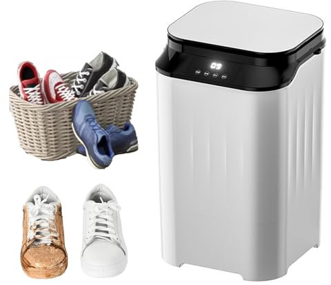 Portable Washing Machine, 16.5lbs Capacity Full-automatic Laundry And Shoe Washer Machine Combo, 4 Washing Function Buttons With Timer Design, For Apartments Camping Dorms Business Trip