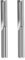CNC Straight Router Bits 6mm Shank, 2 Flutes Straight End Mill CNC Milling Cutter, Tungsten Steel CNC Bits 22mm CEL/50mm OAL for MDF PVC Acrylic Woodworking(6x22mm, 2PCS)