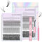 Wimpern Extensions 400 Büschel, DIY 5-16mm Mix Länge Wimpern Extensions Set, Individuelle 4 Stile Künstliche Wimpern mit Lash Bond und Seal und Tweezers, Lashes Extension Set