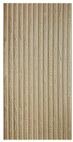 DECCART - Wandpaneele 3d 100x50 cm - Wandpaneel - Holz Optik Paneele - Holzoptik wandplatten - Paneele wand - Wall panels - beige gold 19-16 Stück (8 m²)