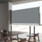HOMTAKIE - Toldo lateral retráctil para patio (60 x 300 cm), color gris