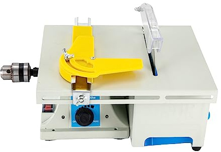 Mini Tischkreissäge, Elektrische Tischpolierer Poliermaschine Poliermaschine, 750W Edelstein Schmuck Polierend Bench Drehbank Tischsäge Schneiden Maschine