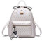 DEERWORD Donna Borse a Zaino Borsa a Zainetto Elegante Tracolla Zaini Firmate Marca Zainetti Antifurto PU pelle 5021 1 pz Bianco
