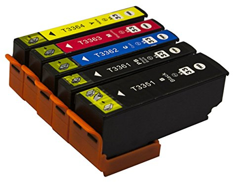 Bergsan Kompatibel mit Epson 33 33XL Multipack Patronen 33XL Druckerpatronen für Expression Premium XP-7100 XP-530 XP-540 XP-630 XP-635 XP-640 XP-645 XP-830 XP-900