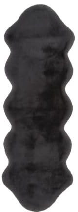 Arte Espina Teppich Rabbit Double Sheepskin 300 Anthrazit, Größenauswahl:60 x 180 cm