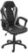 Mendler Bürostuhl HWC-F59, Schreibtischstuhl Drehstuhl Racing-Chair Gaming-Chair, Kunstleder - schwarz/grau