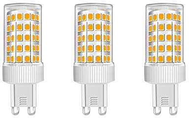 HUAMu G9 LED 10W ersetzt 80W Halogenlampen Warmweiß 3000K 86 x SMD 2835 Leuchtmittel Birne AC 220-240V Nicht Dimmbar Φ22*58mm 3er-Pack
