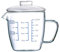 Pot à lait à sauce avec couvercle et bec verseur, 250 ml, verre doseur, , mini pichet en verre, café, tasse à lait, verseuse doseuse pour crème, sauce, café