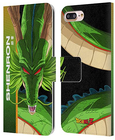 Head Case Designs Officially Licensed Dragon Ball Z Shenron Saiyan Arc Characters Leather Book Wallet Case Cover Compatible With Apple iPhone 7 Plus/iPhone 8 Plus