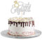 Gyufise 1 Pack Just Engaged Cake Topper Glitter We're Engaged Cake Pick Engagement Party Decorations Bridal Engagement Wedding Cupcake Decoration Party Supplies Silver