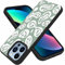 Smiley Trippy Face Case for iPhone 13 Pro Max,Aesthetic Hippie Sage Green Soft Frosting TPU Bumper Case for iPhone 13 Pro Max