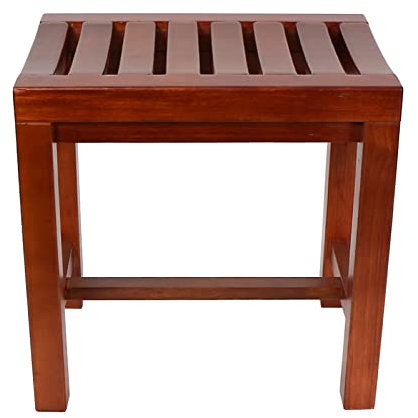 Duschhocker Badezimmer Langer Spa-Badewannensitz Aus Holz, wasserdichte Badestühle Für Ältere Menschen Mit Behinderungen, Bank Zum Wechseln Der Schuhe Für Das Wohnzimmer In Der Küche, 42 × 28 × 43 C