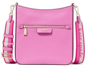 Kate Spade New York Hudson Pebbled Leather Messenger Crossbody, Echinacea Flower, Regular