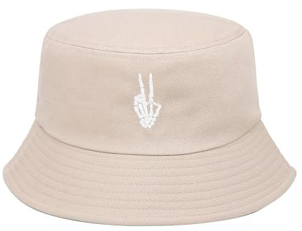 YAMEIZE Cappello Estivo di Tendenza per - Donna Uomo Viaggio Sole Spiaggia Adolescenti Bucket Hat Embroidered Unisex Cappello da Pescatore Outdoor Pesca Golf Outdoor