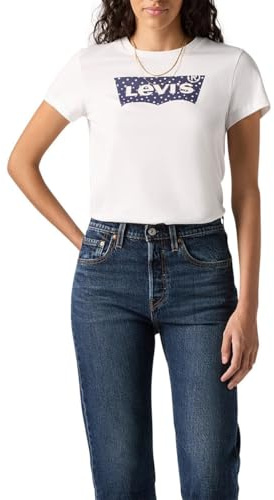 Levi's The Perfect Tee Maya Fuzzy Dot Bw Fill B