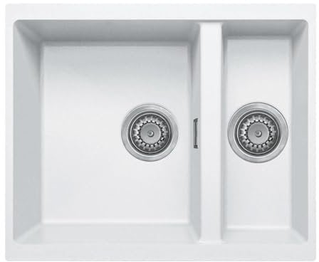 Astini Dante 1.5 Bowl Granite White Undermount Kitchen Sink & Waste