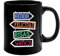 Docliick - Taza de café con frases motivadoras y original.Taza friki 350 ml, taza para regalo graciosa. Taza desayuno bonita.Flechas