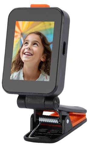 Yanmis Téléphone Vlog Selfie Monitor Screen, 2 Pouces 1080p HD WiFi/BT Wireless Camera Money Monitor avec Pince Pliant pour Selfie Vlog Live Stream Tiktok