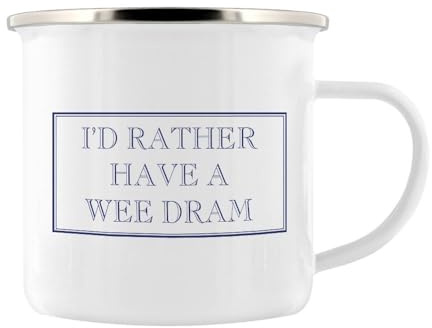 Stubbs Mugs I'd Rather Have A Wee Dram Enamel Mug