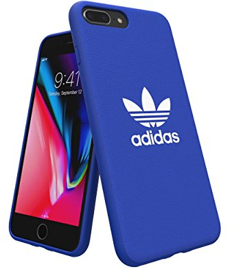 adidas Originals kompatibel mit Apple iPhone 8 Plus Hülle Adicolor Snap Case, TPU Handyhülle auch kompatibel mit Apple iPhone 6 Plus/6s Plus/7 Plus - Blau